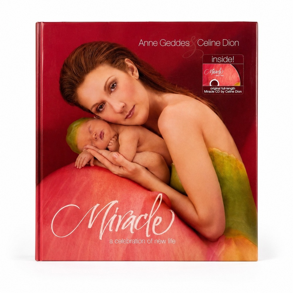 Anne Geddes Celine‎ Dion Miracle Life CD DVD Art HC Book Babies 11x13 Poster